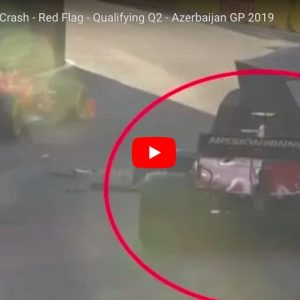 Charles Leclerc, terribile incidente durante le qualifiche del Gp Azerbaijan di Formula 1: Ferrari contro il muro, è in frantumi