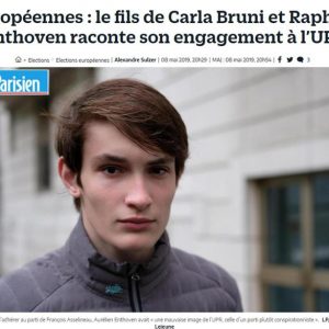 Carla Bruni, il figlio Aurélien si dichiara no euro e sovranista. Ma non ha ancora l'età per votare