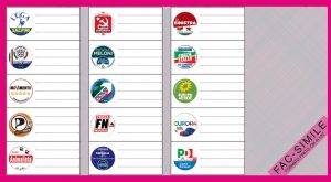 Elezioni europee 2019, come e quando si vota, FAC SIMILE scheda elettorale e circoscrizioni