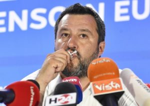 Europee 2019: Lega al 34%, trionfo di Salvini. M5s crolla al 17%, superato dal Pd (foto Ansa)