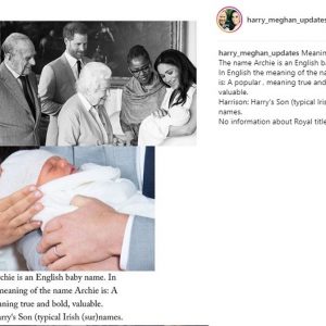 Royal baby, Archie è il nome del figlio di Harry e Meghan Markle