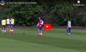 Higuain, lite furiosa con Zappacosta e Caballero durante allenamento del Chelsea