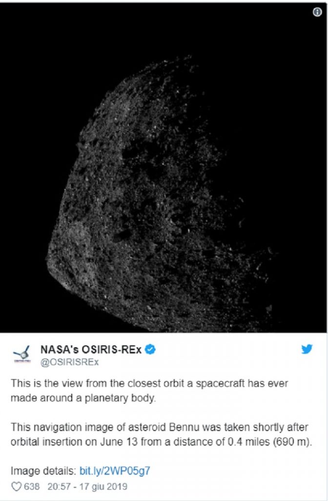 Nasa, FOTO ravvicinate all'asteroide Bennu2