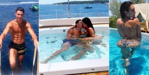 Cristiano Ronaldo-Georgina Rodriguez: muscoli scolpiti, resort di lusso e mega yacht