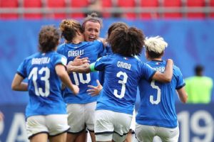 Mondiale femminile, Italia-Australia 2-1. Bonansea  al 95° fa sognare le azzurre (foto Ansa)