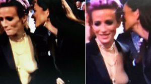 Megan Rapinoe mostra seno e bacia compagna Sue Bird in diretta tv FOTO e VIDEO
