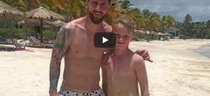 Messi gioca bambini Antigua video youtube