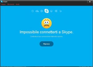 skype non funziona