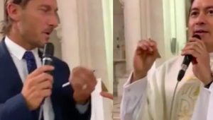 Totti prete video youtube matrimonio sorella ilary blasi