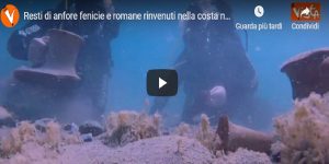 Resti di anfore fenicie e romane rinvenuti nella costa nord di Brindisi VIDEO