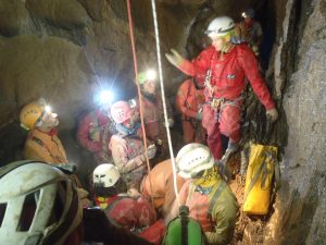 Speleologo grotta Fiat Lux