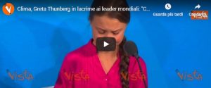 Greta Thunberg in lacrime ai leader mondiali