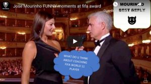 Ilaria d'Amico Mourinho video YouTube gelo durante Fifa The Best 2019