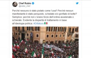 Chef Rubio post polizia Lega Fdi