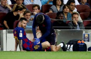 Messi infortunio Barcellona Inter Champions League potrebbe saltarla