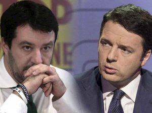 Salvini-Renzi allenamento per Porta a Porta da Vespa: "Vendutello hai paura". "Rivai di mojito"
