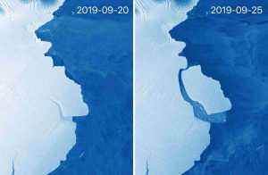 Iceberg di 315 miliardi di tonnellate si è staccato dall'Antartide
