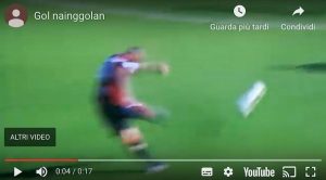 Nainggolan Cagliari Spal YouTube Claudia Lai dedico rete mia moglie