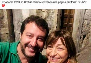 Elezioni Regionali Umbria: Donatella Tesei presidente. Trionfo Salvini (38%), Pd e M5s insieme non vanno