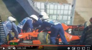 Vettel si ritira per rottura sospensione Austin video YouTube Formula 1 