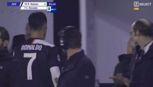 Cristiano Ronaldo furioso sostituzione Juventus Milan video YouTube 