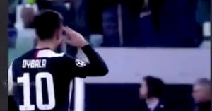Dybala, saluto militare Juventus-Atletico: ecco perché lo ha fatto 