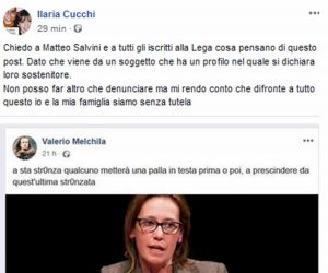 Ilaria Cucchi, minacce di morte su Facebook. "Salvini e la Lega che ne pensano?"