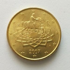 Monete 50 centesimi, quelle del 2007 (con Marco Aurelio) valgono fino a venti volte di più