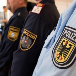 La polizia tedesca. Ansa