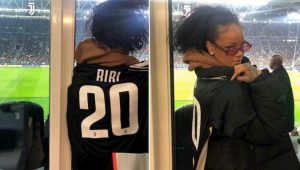 Rihanna allo Stadium per Juventus-Atletico di Champions FOTO 