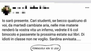 Fiorenzuola d'Arda, prof minaccia gli studenti: "Chi si unisce alle Sardine sarà rimandato"
