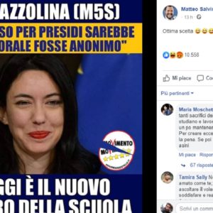 Lucia Azzolina, commenti sessisti dei fan di Salvini contro il nuovo ministro