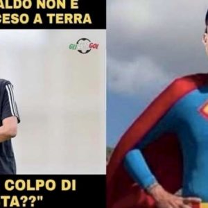 Cristiano Ronaldo come Superman, social lo esaltano dopo gol in Sampdoria-Juventus