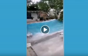 Terremoto Filippine: la scossa fortissima fa smuovere tutta la piscina VIDEO