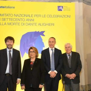 Dante Alighieri, Poste Italiane e il ministro Franceschini celebrano il 7° centenario. "Coi piccoli comuni riscopriamo l'identità nazionale"