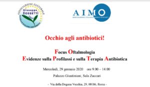 "Occhio agli antibiotici!": convegno nazionale sui rischi nel settore oftalmologico