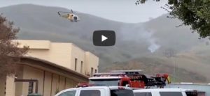 Kobe Bryant è morto, il VIDEO con il fumo e i soccorsi dove è precipitato l'elicottero