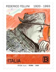 Federico Fellini, da Poste Italiane un francobollo per celebrare i 100 anni dalla nascita 