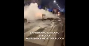 Milano, aggressione ai vigili del fuoco in via Gola a Capodanno VIDEO