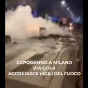 Milano, aggressione ai vigili del fuoco in via Gola a Capodanno VIDEO