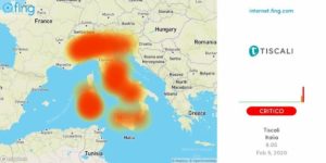 Tiscali down oggi 5 febbraio, problemi di connessione in tutta Italia