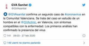 Valencia-Atalanta, giornalista positivo Coronavirus: ritorno a porte chiuse?