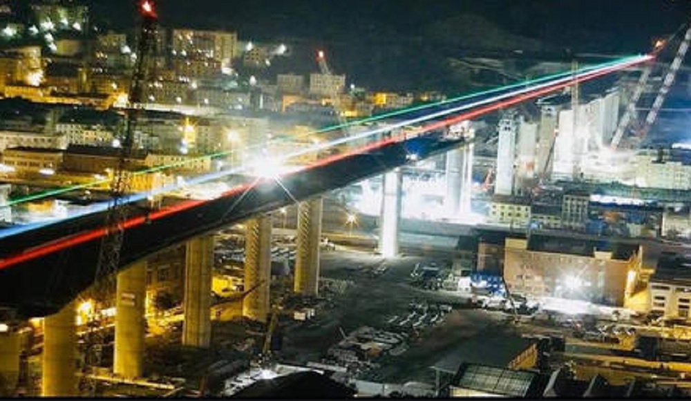 Genova, il ponte di Piano simbolo della rinascita dopo il coronavirus