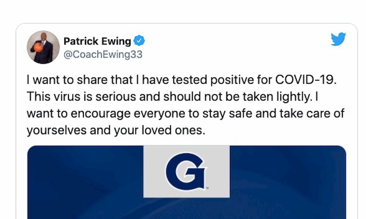 Patrick Ewing positivo al coronavirus, l'ex stella NBA è ricoverato in ospedale