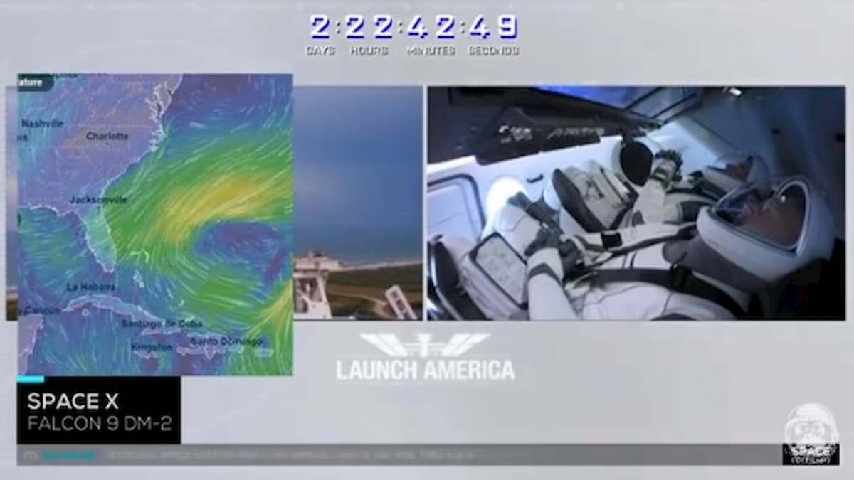 SpaceX, rinviato a sabato il lancio della Crew Dragon per maltempo