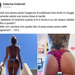 Caterina Collovati contro Alessia Marcuzzi e Asia Argento per le foto del lato B