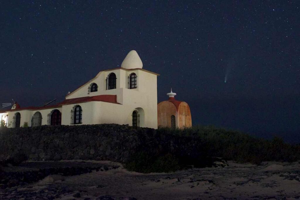 La cometa vista da Fortebuonaventura 
