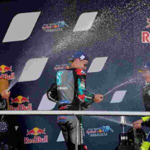 Valentino Rossi da urlo, sul podio del Gp di Andalusia 41 anni