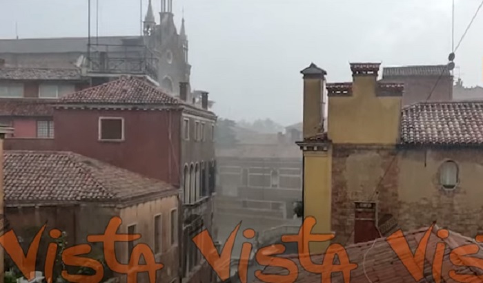 Grandinata violenta a Venezia. Piogge torrenziali in tutto il Veneto VIDEO