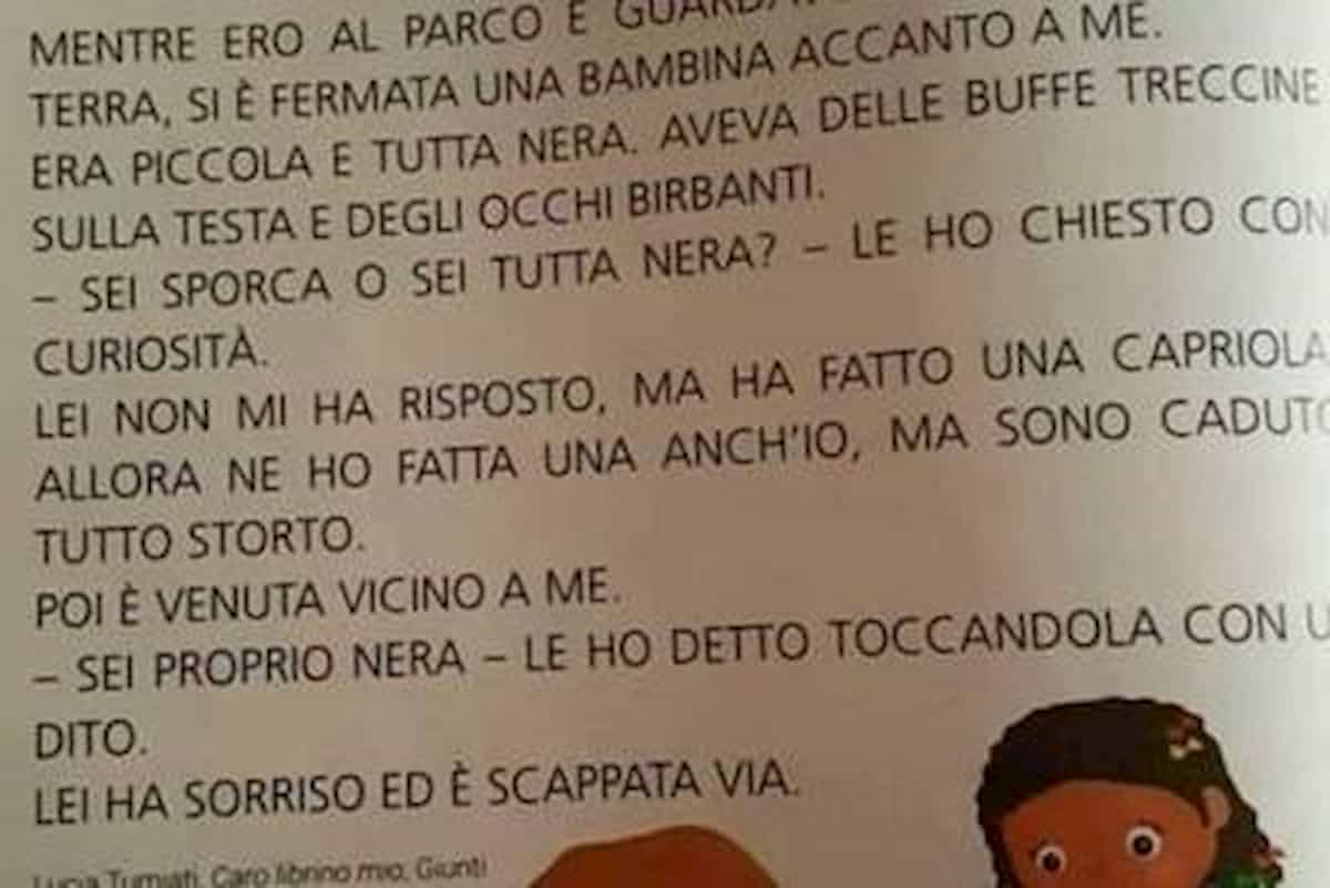 "Sei sporca o tutta nera?": la vignetta di un libro di scuola fa scalpore a Reggio Emilia. La denuncia